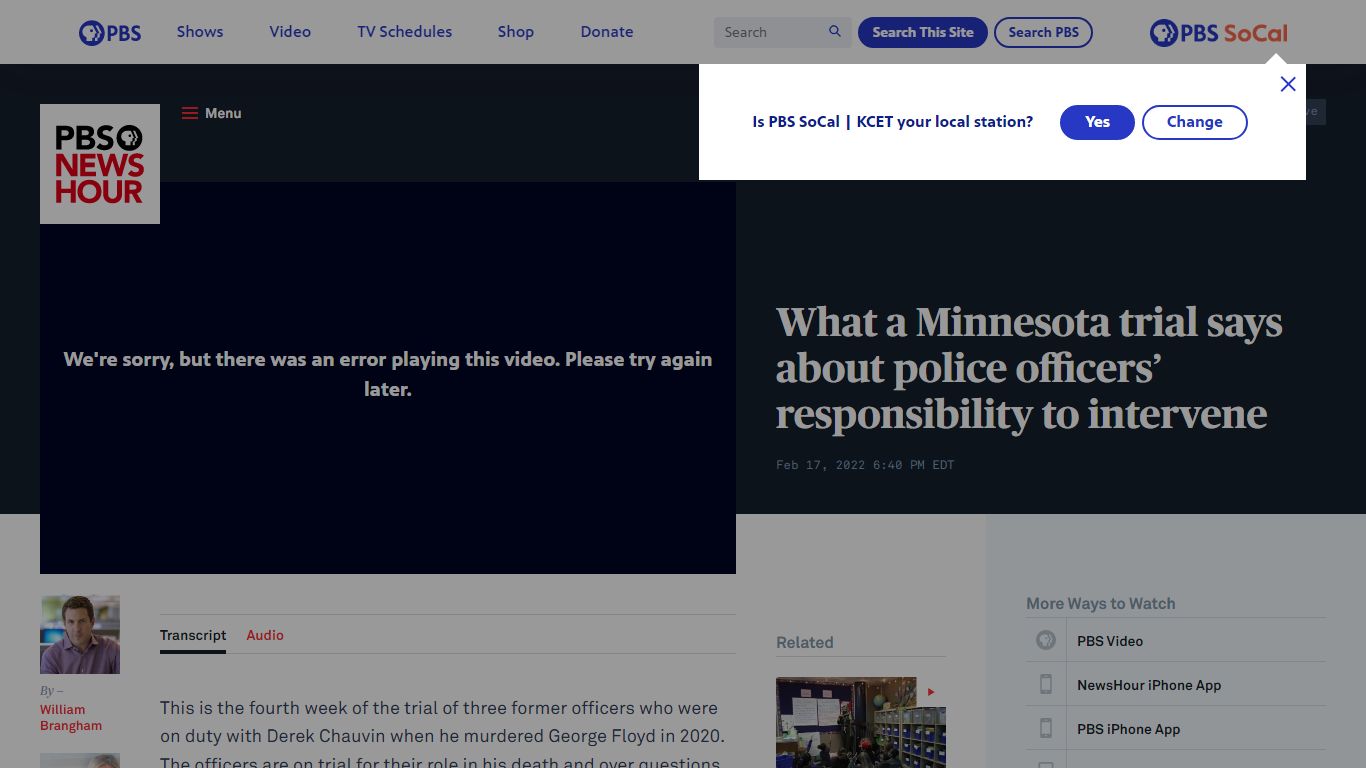 What a Minnesota trial says about police officers’ responsibility to ...